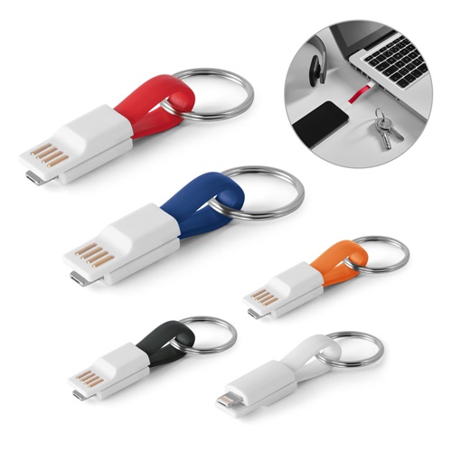 RIEMANN. USB-Kabel mit 2-in-1-Stecker aus ABS und PVC
